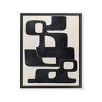 Modern Abstract Shapes 107 Framed Canvas Print Gallery Image 6