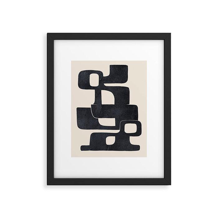 Modern Abstract Shapes 107 Framed Art Print Gallery Image 1