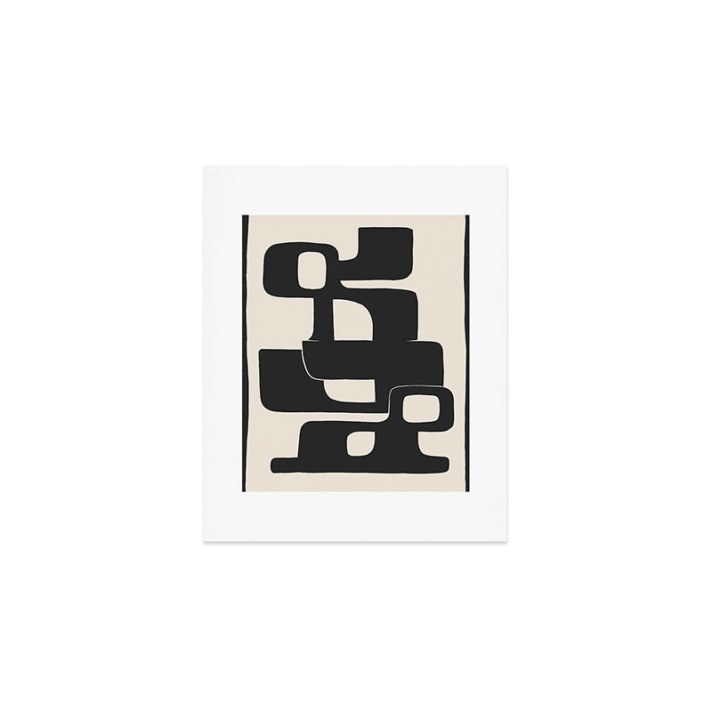 Modern Abstract Shapes 108 Art Print Gallery Image 1