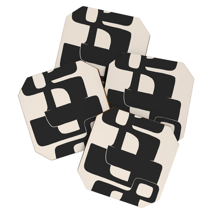 Modern Abstract Shapes 108 Coaster Gallery Image 1