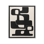 Modern Abstract Shapes 108 Framed Canvas Print Gallery Image 6