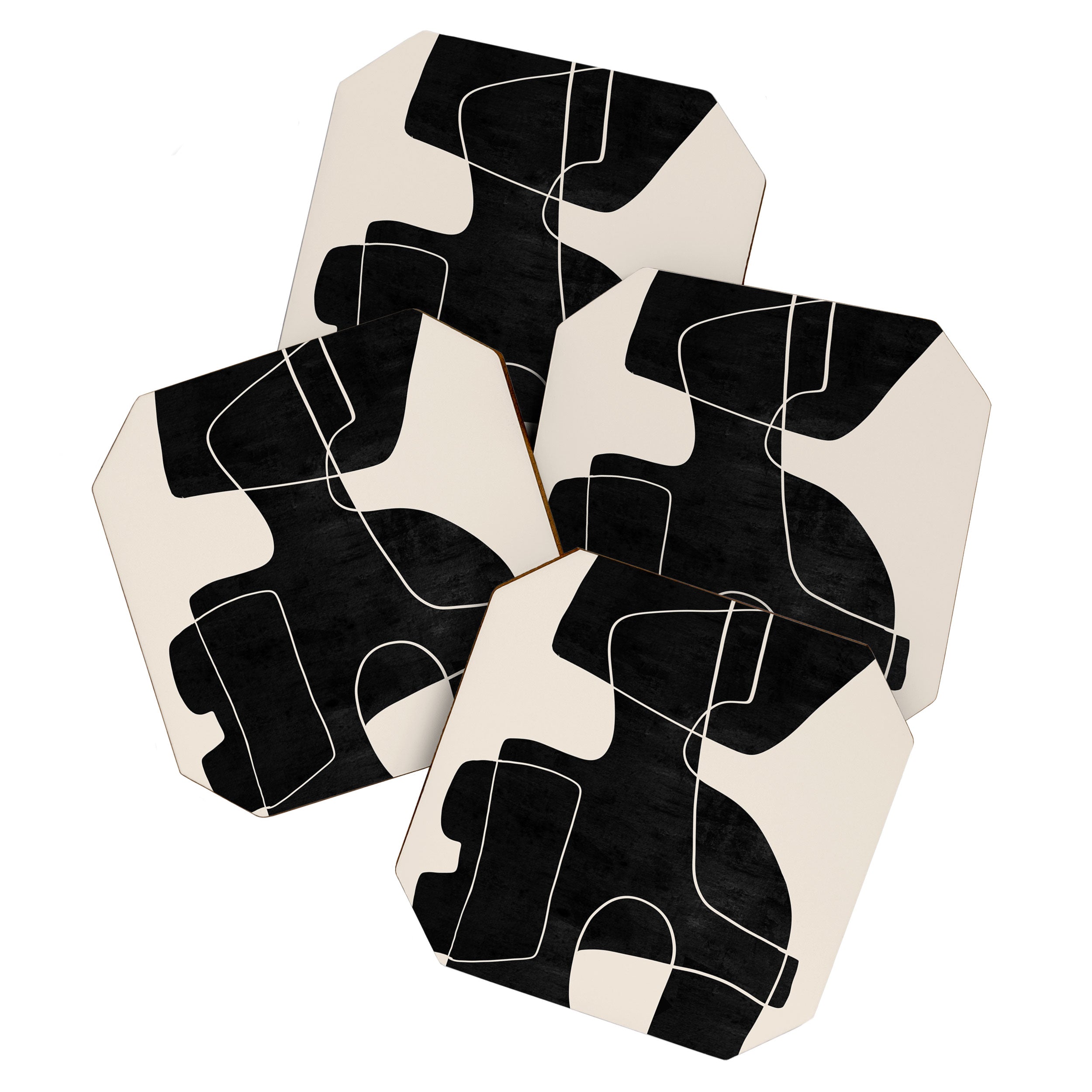 Modern Abstract Shapes 109 Coaster Gallery Image 1
