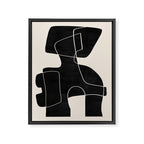 Modern Abstract Shapes 109 Framed Canvas Print Gallery Image 6