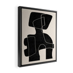 Modern Abstract Shapes 109 Framed Canvas Print Gallery Image 2