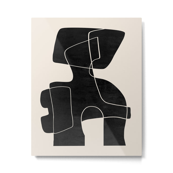 Modern Abstract Shapes 109 Metal Print Gallery Image 1