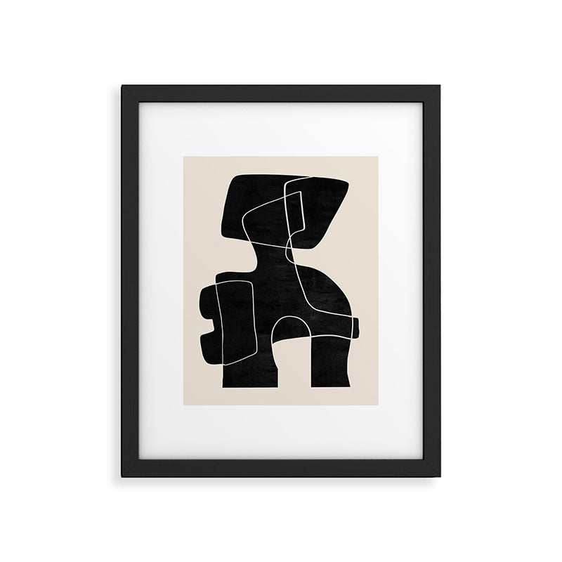 Modern Abstract Shapes 109 Framed Art Print Gallery Image 5