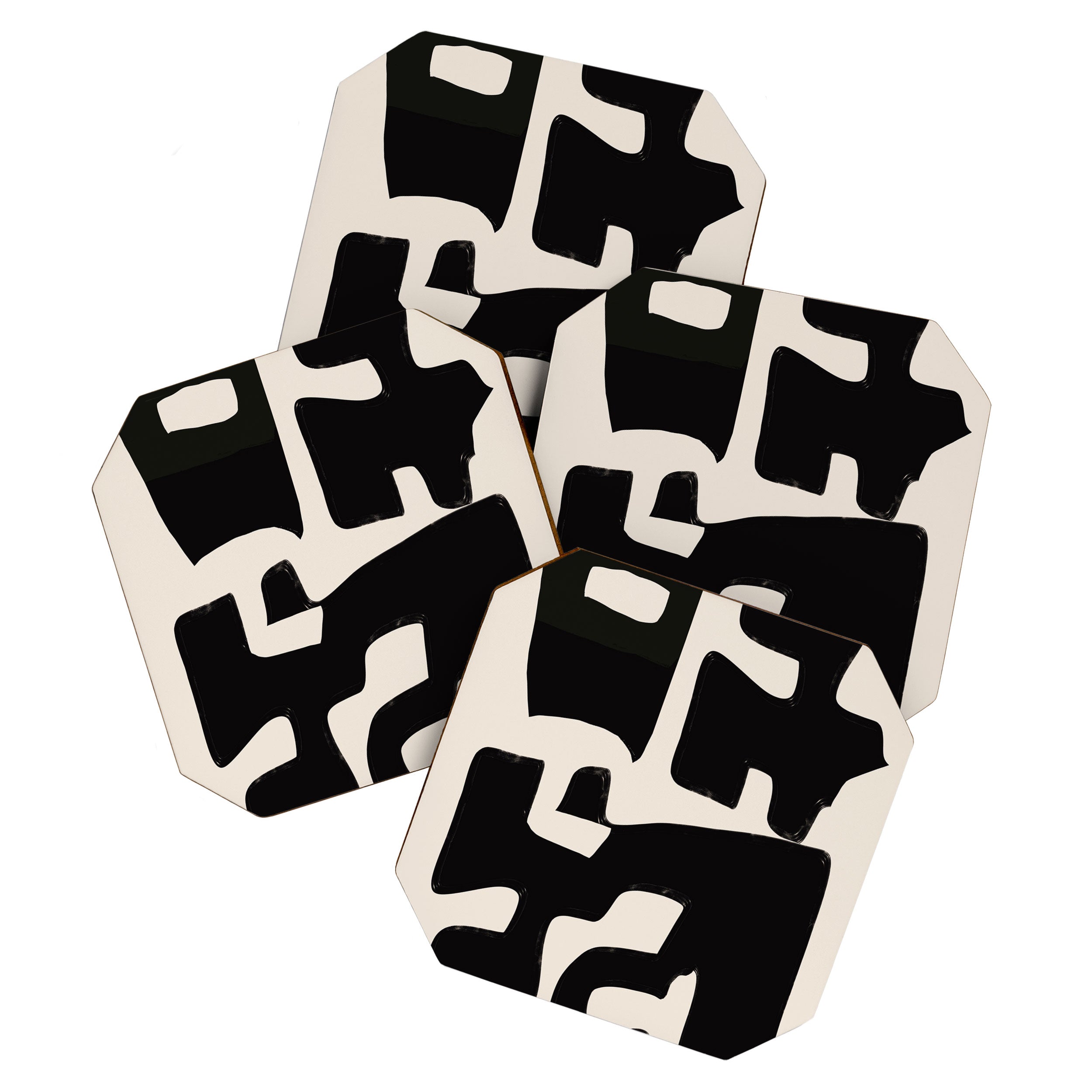 Modern Abstract Shapes 110 Coaster Gallery Image 1