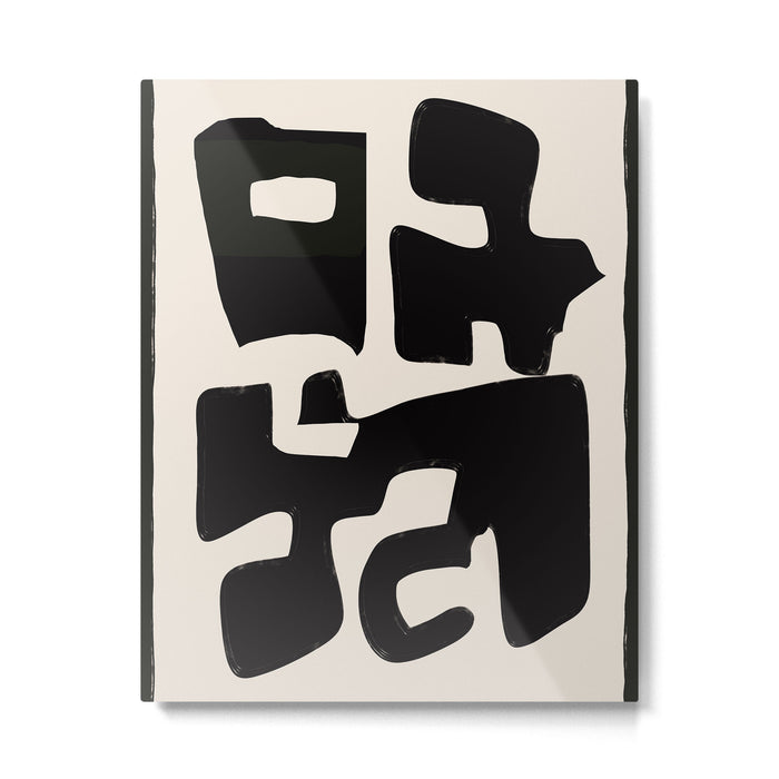 Modern Abstract Shapes 110 Metal Print Gallery Image 1