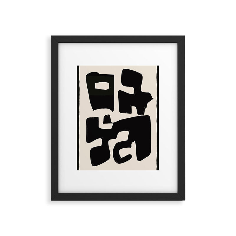 Modern Abstract Shapes 110 Framed Art Print Gallery Image 5