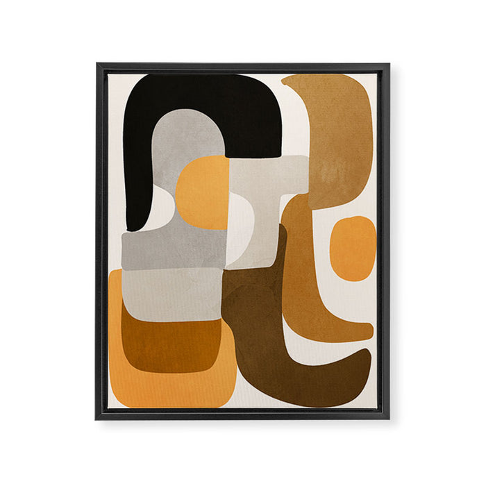 Modern Abstract Shapes 111 Framed Canvas Print Gallery Image 1