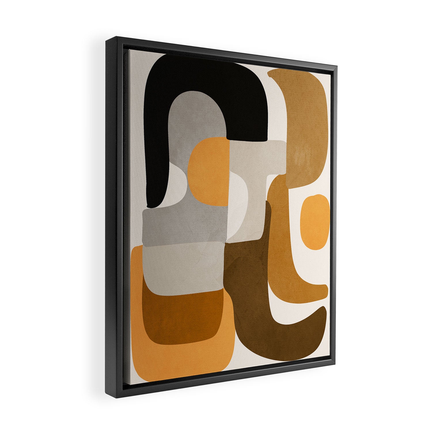 Modern Abstract Shapes 111 Framed Canvas Print Gallery Image 2