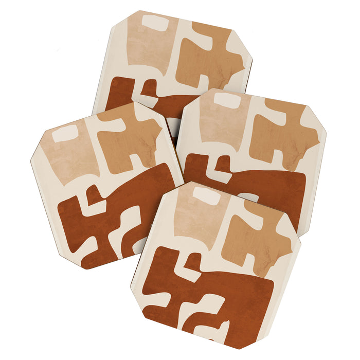 Modern Abstract Shapes 111 Coaster Gallery Image 1