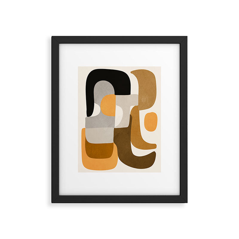 Modern Abstract Shapes 111 Framed Art Print Gallery Image 5