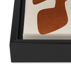 Modern Abstract Shapes 112 Framed Canvas Print Gallery Image 3