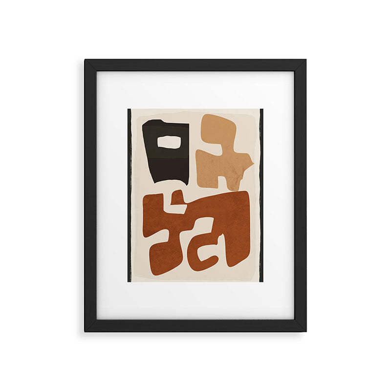 Modern Abstract Shapes 112 Framed Art Print Gallery Image 5