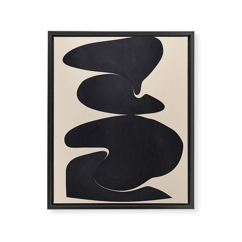 Modern Abstract Shapes 114 Framed Canvas Print Gallery Image 6