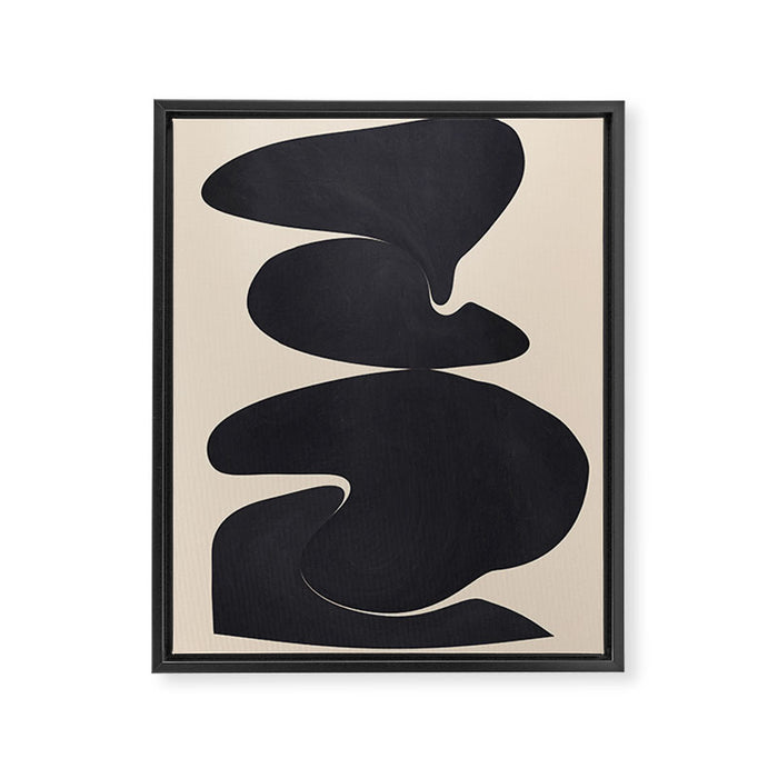 Modern Abstract Shapes 114 Framed Canvas Print Gallery Image 1
