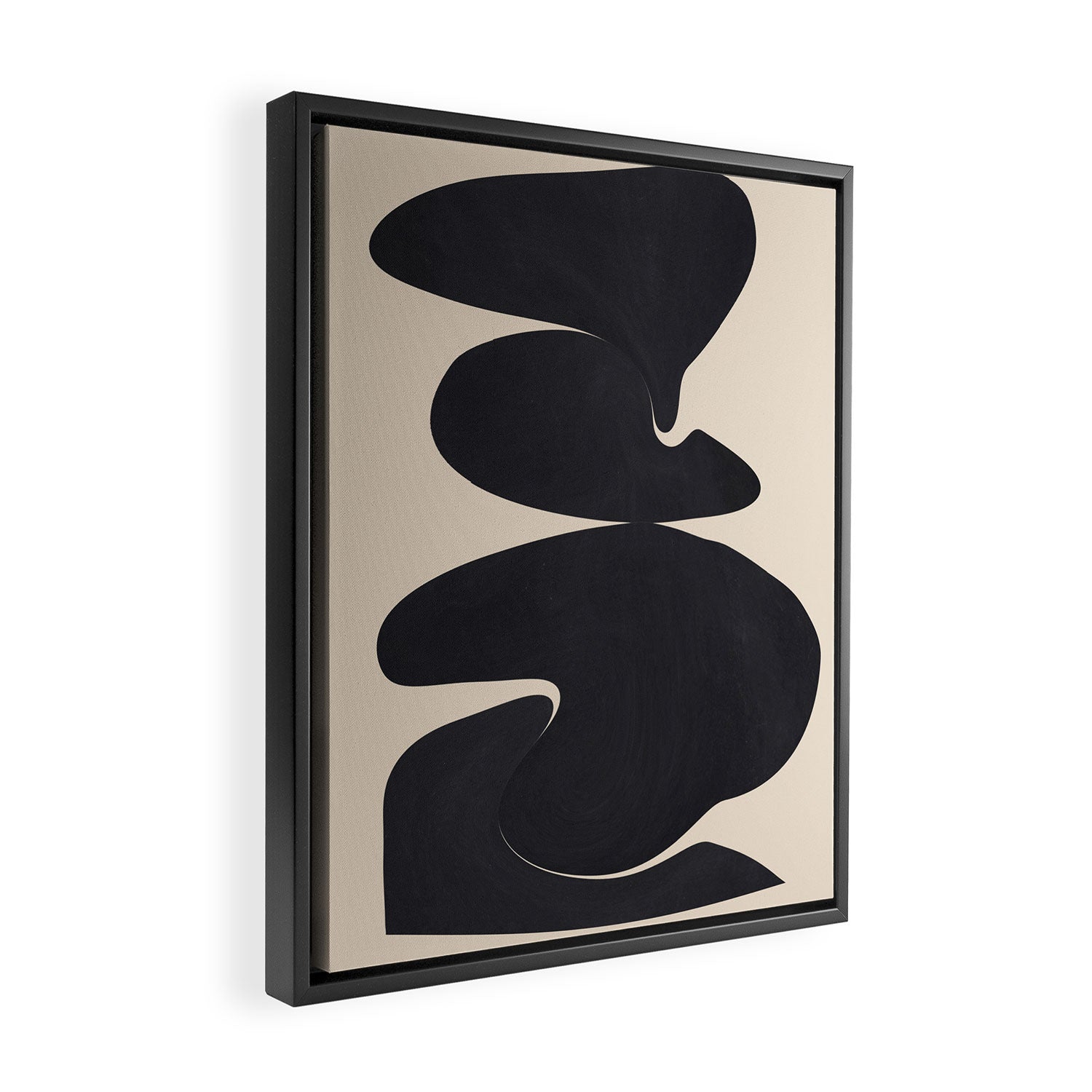 Modern Abstract Shapes 114 Framed Canvas Print Gallery Image 2