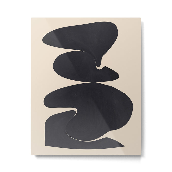 Modern Abstract Shapes 114 Metal Print Gallery Image 1