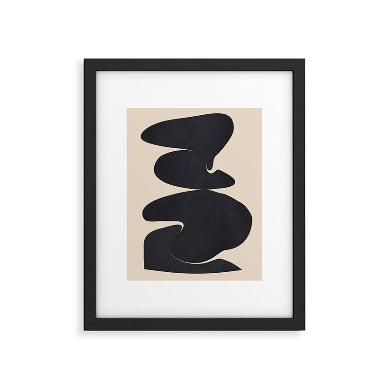 Modern Abstract Shapes 114 Framed Art Print Gallery Image 5