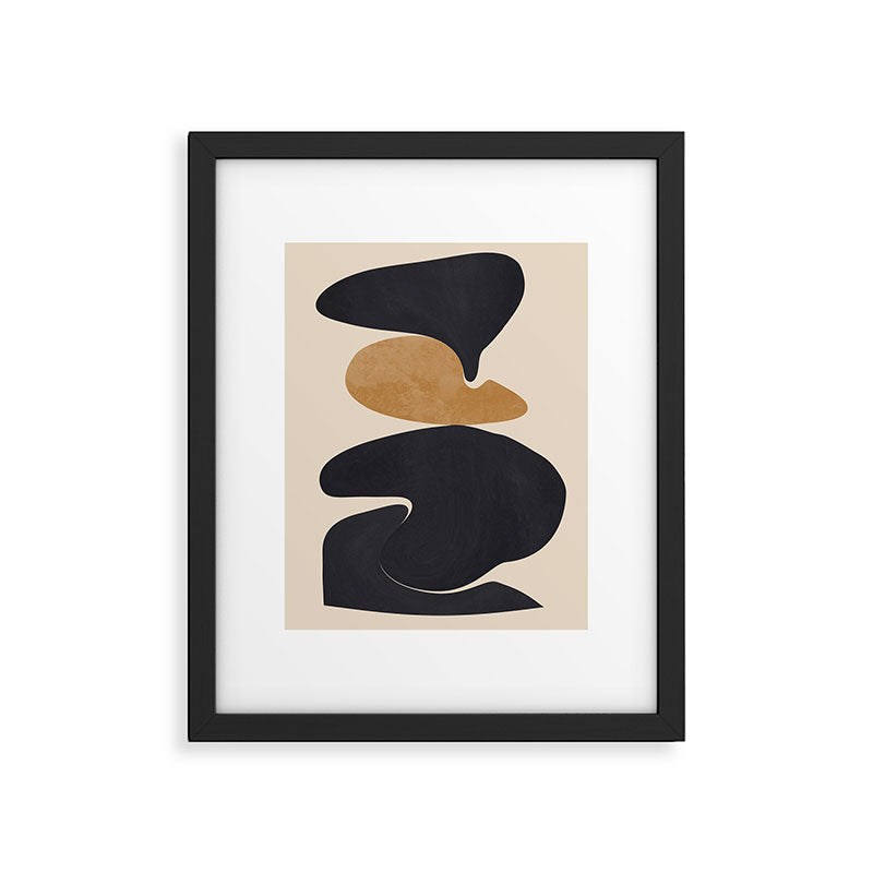 Modern Abstract Shapes 115 Framed Art Print Gallery Image 5