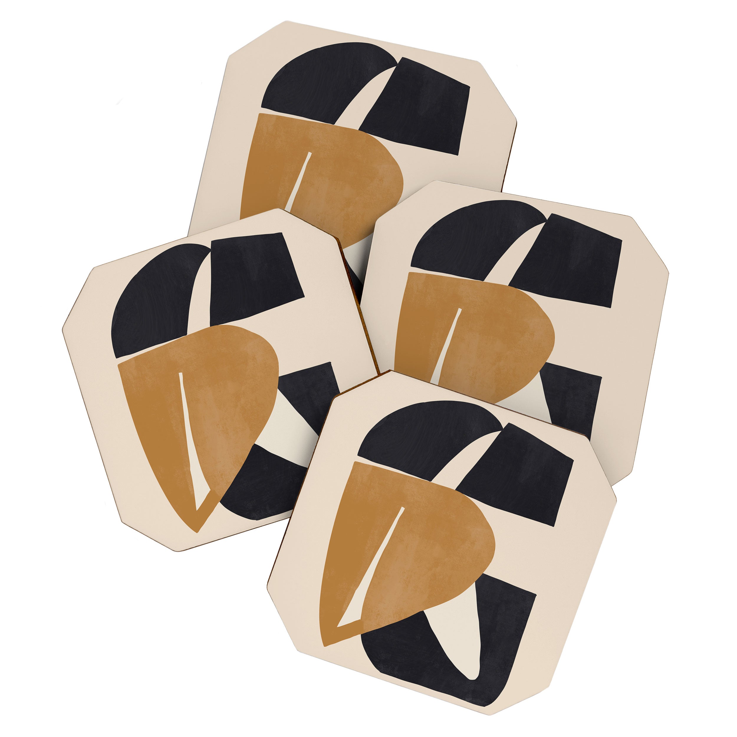 Modern Abstract Shapes 116 Coaster Gallery Image 1