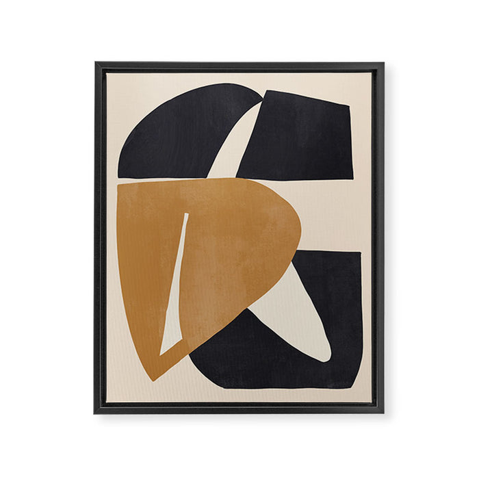 Modern Abstract Shapes 116 Framed Canvas Print Gallery Image 1