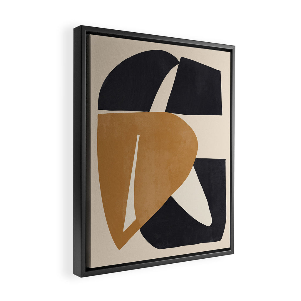 Modern Abstract Shapes 116 Framed Canvas Print Gallery Image 2