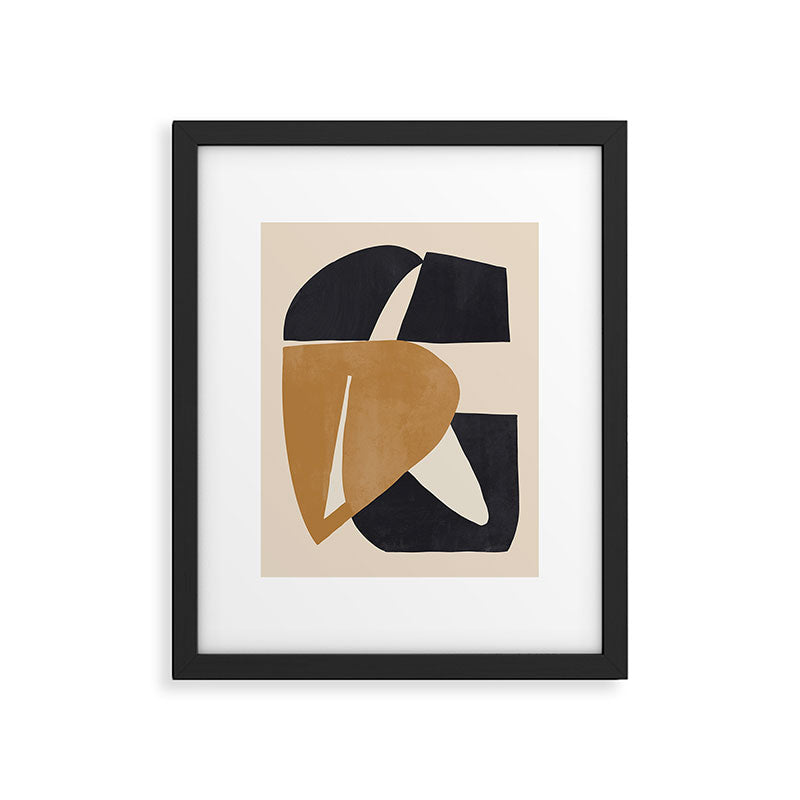 Modern Abstract Shapes 116 Framed Art Print Gallery Image 5