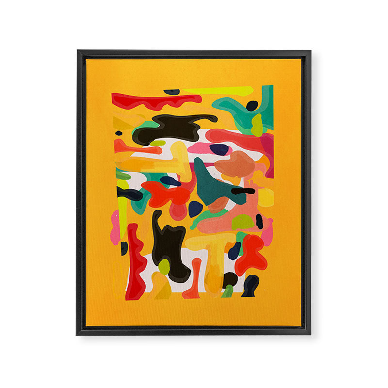Modern Abstract Shapes 15 Framed Canvas Print Gallery Image 6