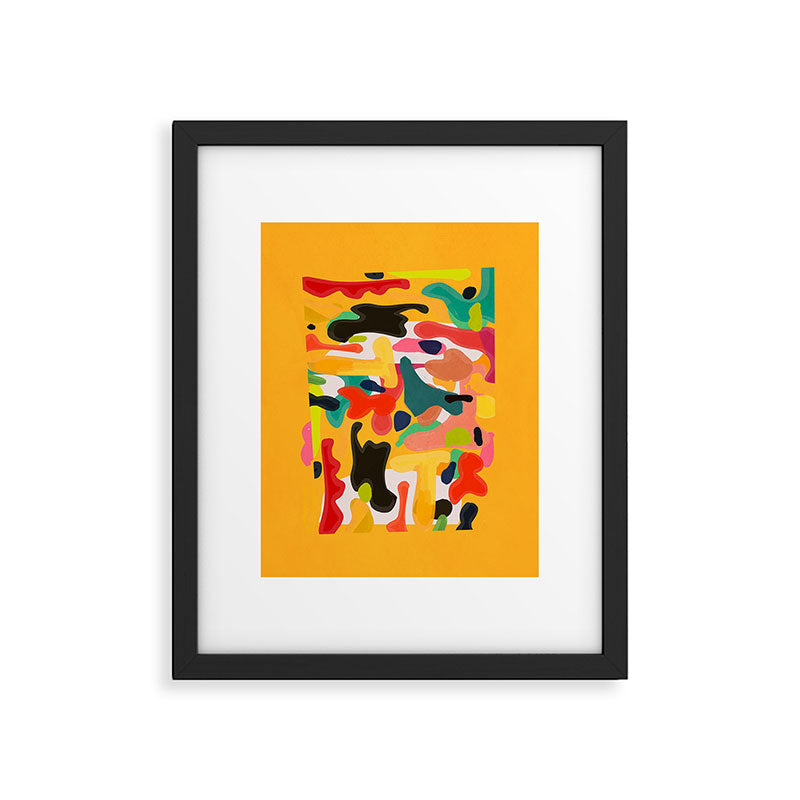 Modern Abstract Shapes 15 Framed Art Print Gallery Image 5