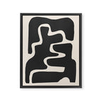 Modern Abstract Shapes 17 Framed Canvas Print Gallery Image 3