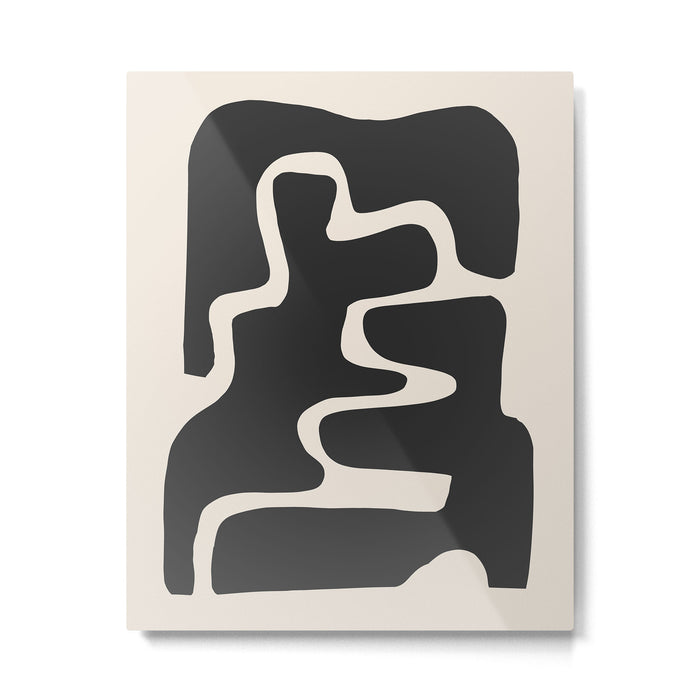 Modern Abstract Shapes 17 Metal Print Gallery Image 1