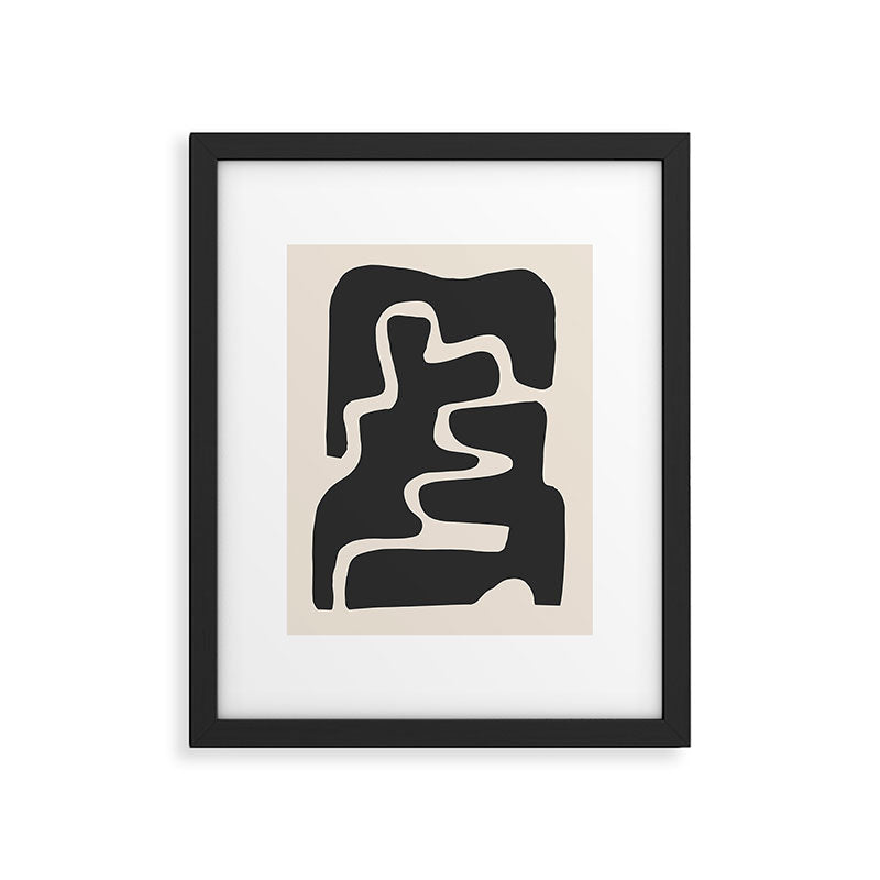 Modern Abstract Shapes 17 Framed Art Print Gallery Image 5
