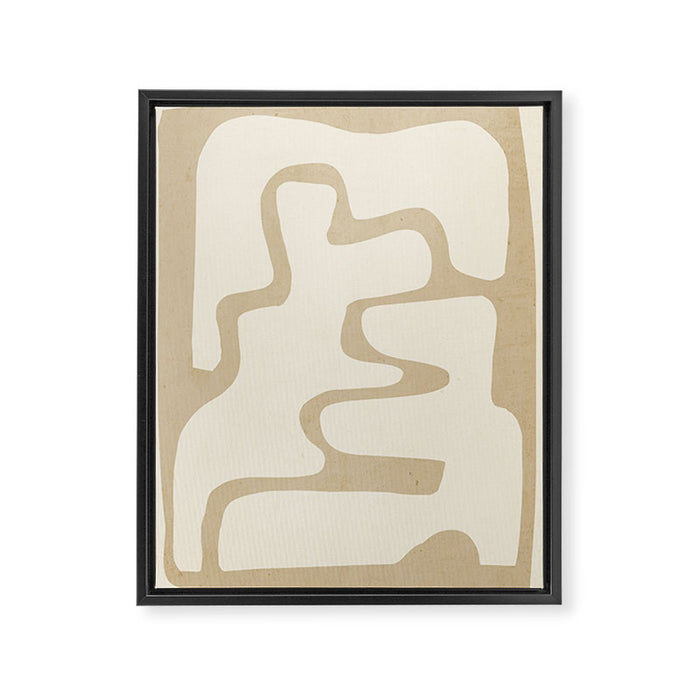 Modern Abstract Shapes 20 Framed Canvas Print Gallery Image 1