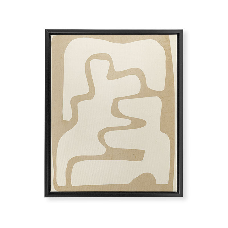 Modern Abstract Shapes 20 Framed Canvas Print Gallery Image 6