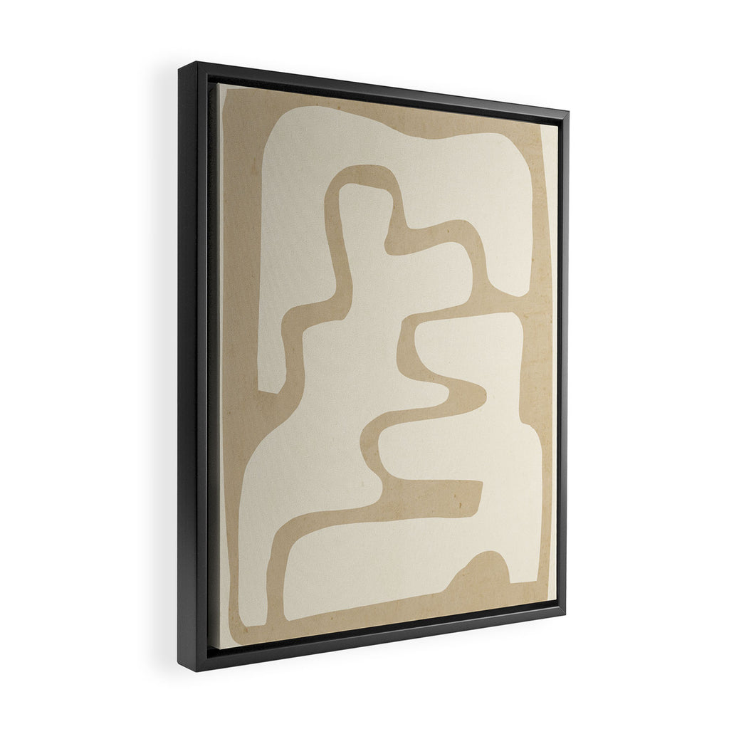 Modern Abstract Shapes 20 Framed Canvas Print Gallery Image 2