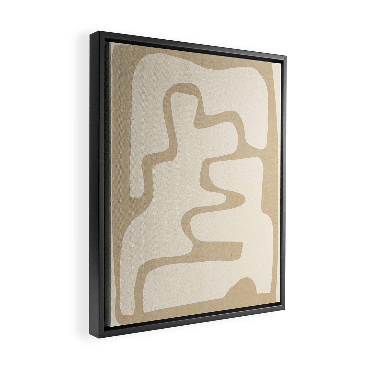 Modern Abstract Shapes 20 Framed Canvas Print Gallery Image 2