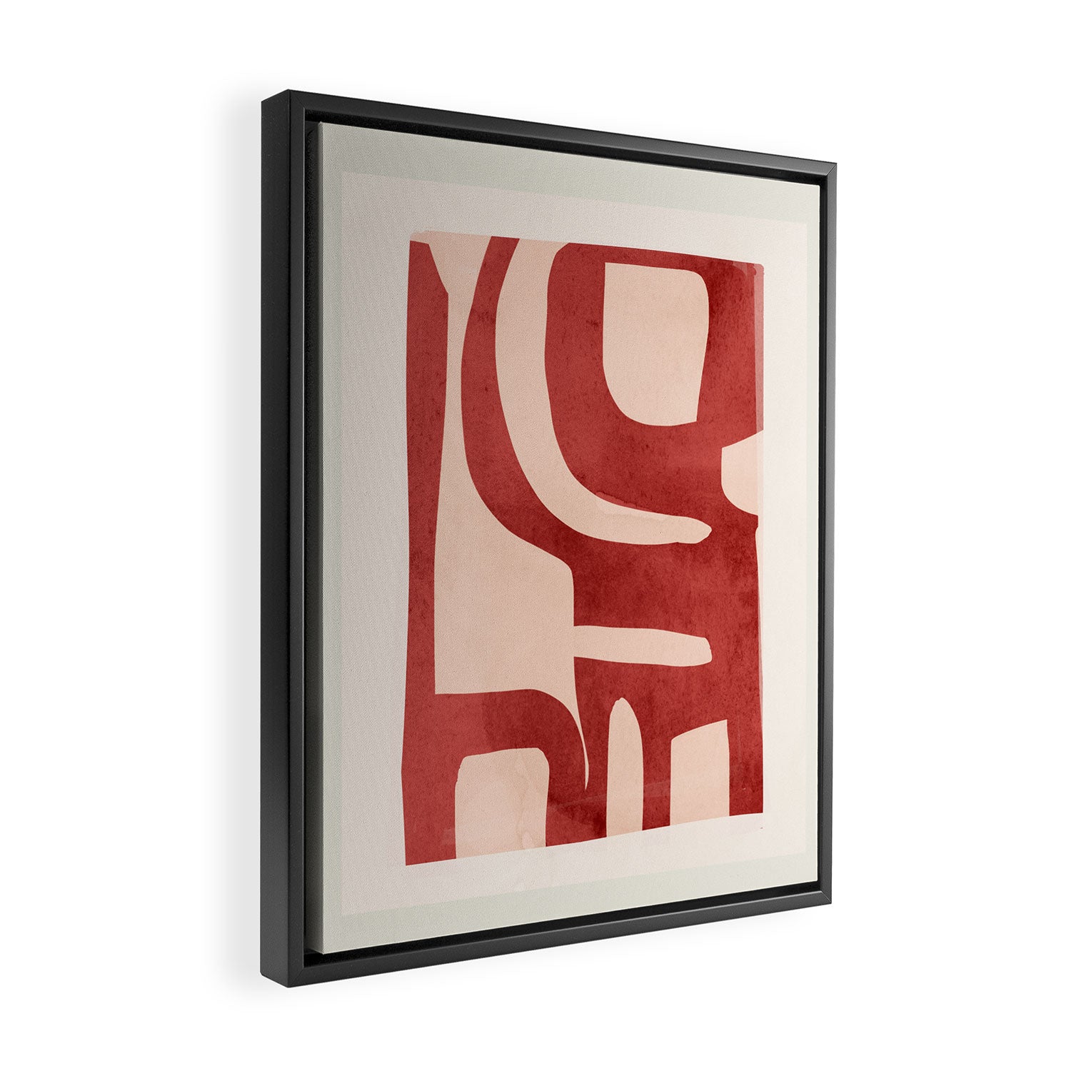 Modern Abstract Shapes 29 Framed Canvas Print Gallery Image 2