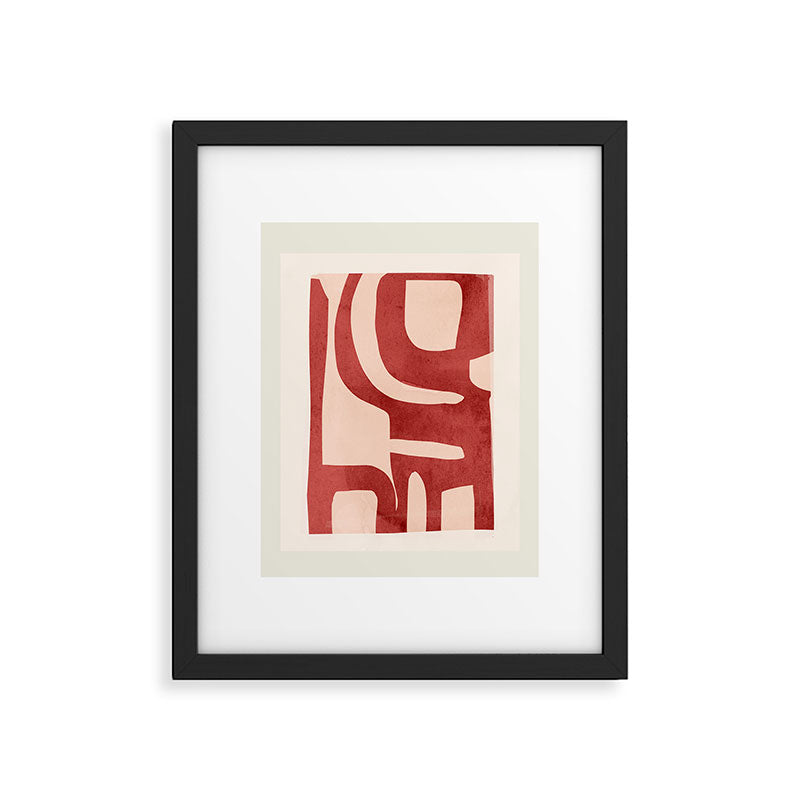Modern Abstract Shapes 29 Framed Art Print Gallery Image 5