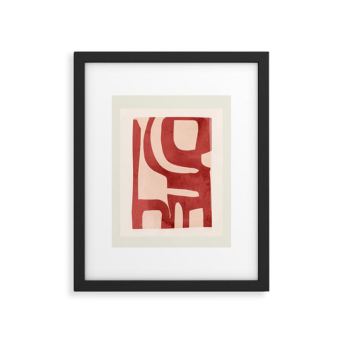 Modern Abstract Shapes 29 Framed Art Print Gallery Image 1