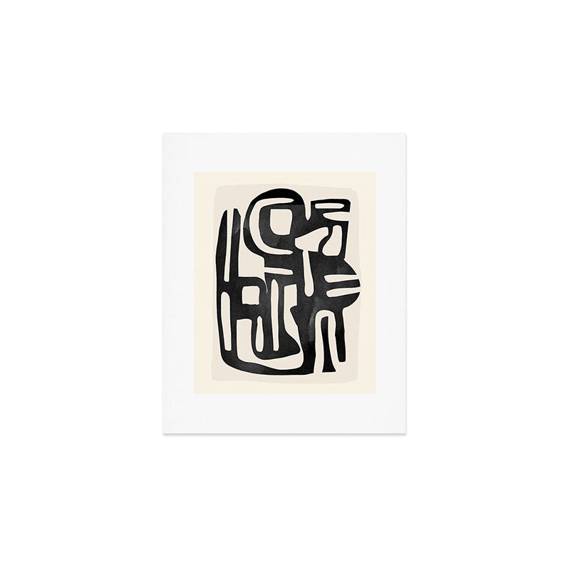 Modern Abstract Shapes 34 Art Print Gallery Image 1