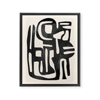 Modern Abstract Shapes 34 Framed Canvas Print Gallery Image 6