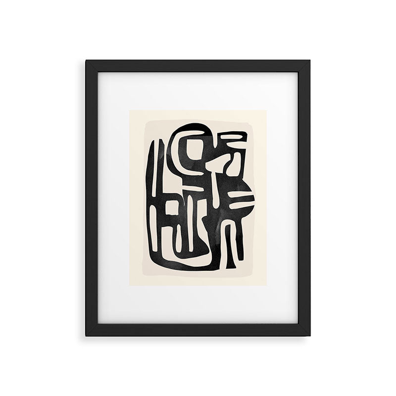 Modern Abstract Shapes 34 Framed Art Print Gallery Image 4