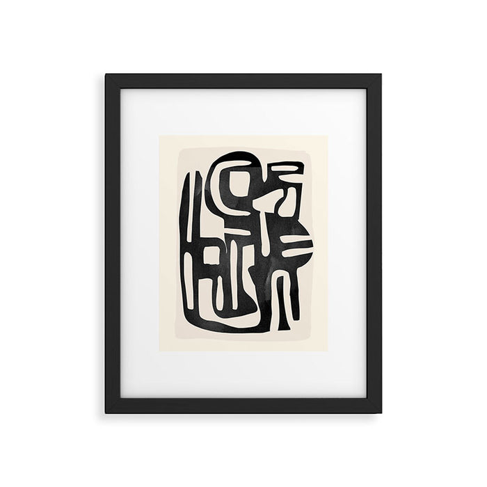 Modern Abstract Shapes 34 Framed Art Print Gallery Image 1