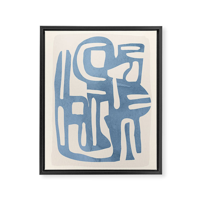 Modern Abstract Shapes 35 Framed Canvas Print Gallery Image 1