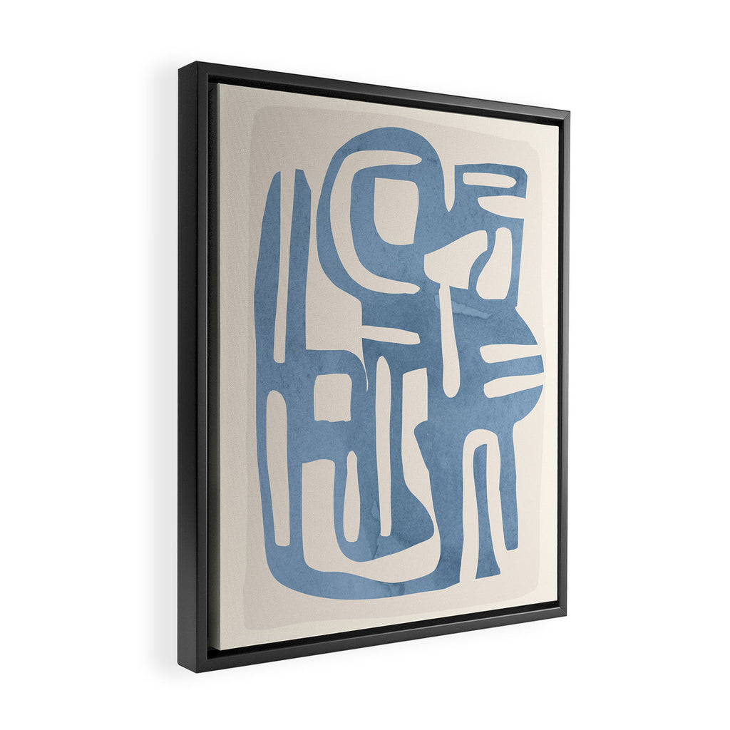 Modern Abstract Shapes 35 Framed Canvas Print Gallery Image 2