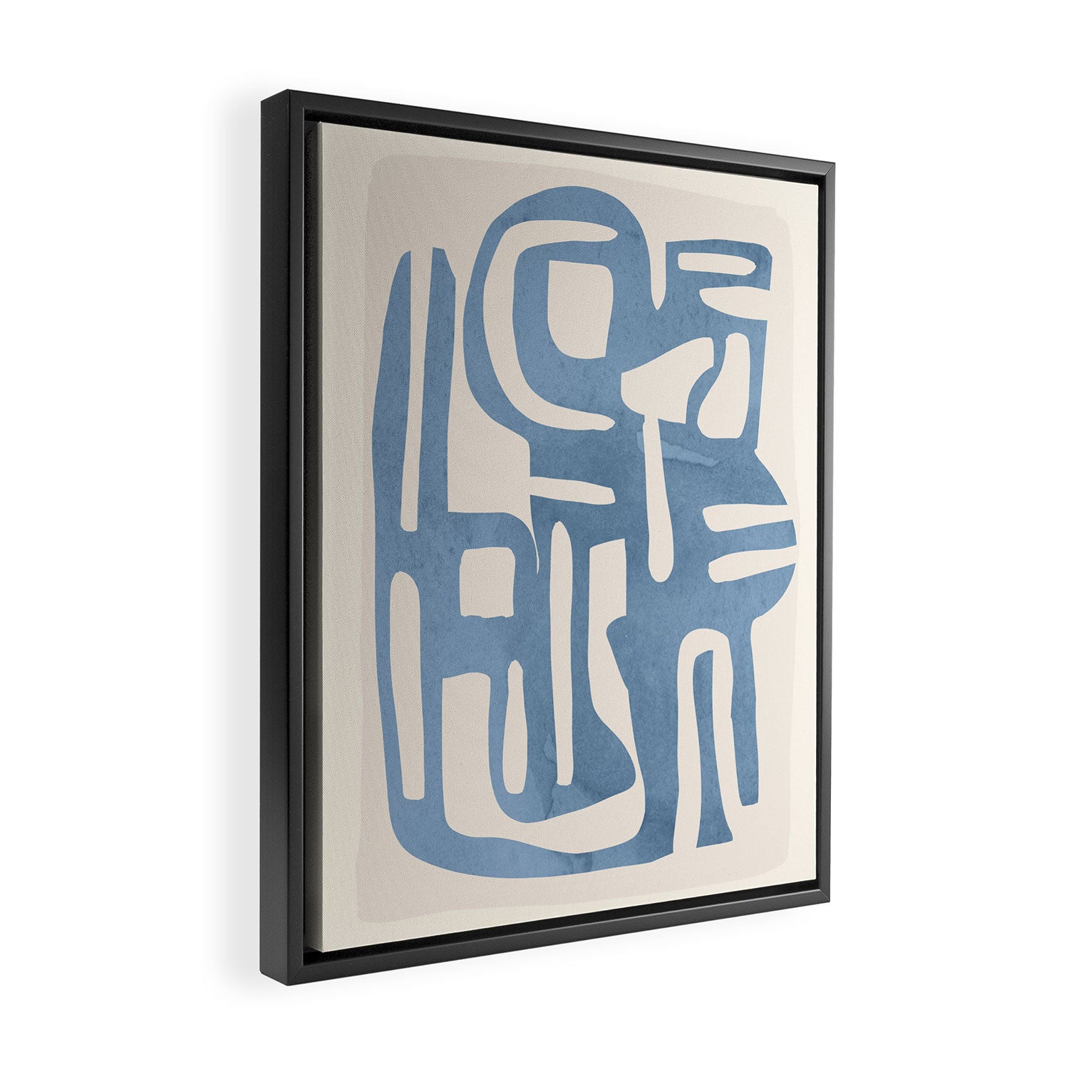 Modern Abstract Shapes 35 Framed Canvas Print Gallery Image 2