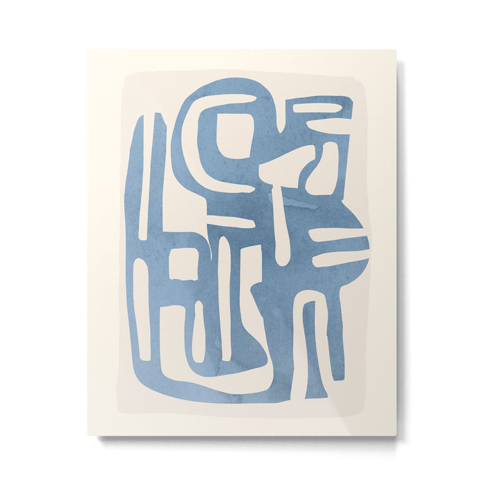 Modern Abstract Shapes 35 Metal Print Gallery Image 1