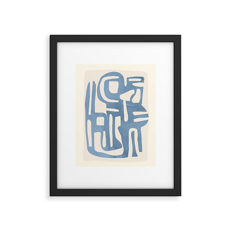 Modern Abstract Shapes 35 Framed Art Print Gallery Image 4